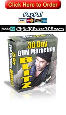 Product picture 30 Day Bum Marketing Blitz