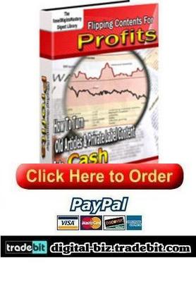 Product picture Flipping Contents For Profits