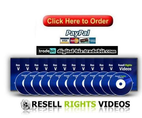 Product picture Resell Rights Videos