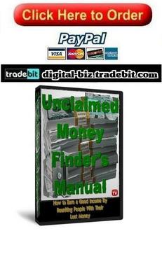 Product picture Unclaimed Money Finders Manual