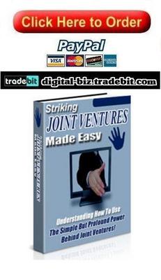 Product picture Striking Joint Ventures Made Easy