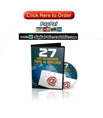 Product picture 27 List Building Tips N Tricks