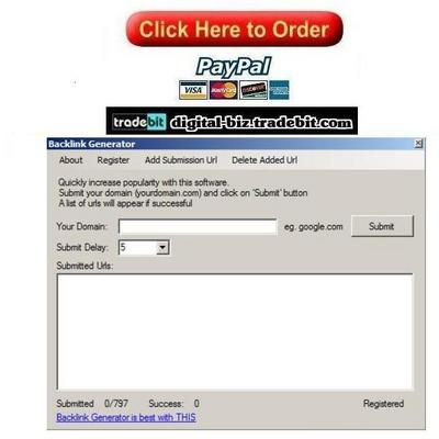 Product picture Backlink Generator