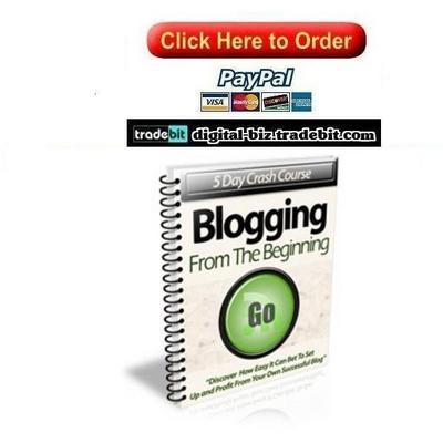 Product picture Blogging From The Beginning Crash Course