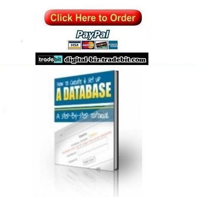 Product picture How To Create & Set Up A Database