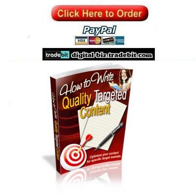 Product picture How To Write Quality Targeted Content
