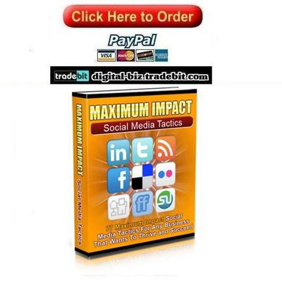 Product picture Maximum Impact Social Media Tactics