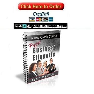 Product picture Proper Business Etiquette Crash Course