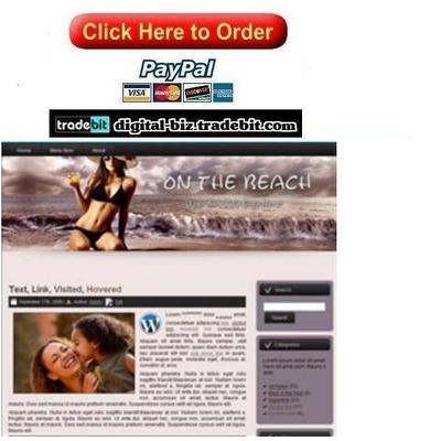 Product picture On The Beach Template