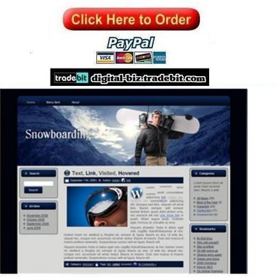 Product picture Snowboarding Template Package