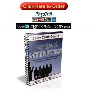 Product picture Starting A Small Business Crash Course