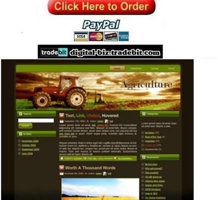 Product picture Agriculture Tractor Template Package 