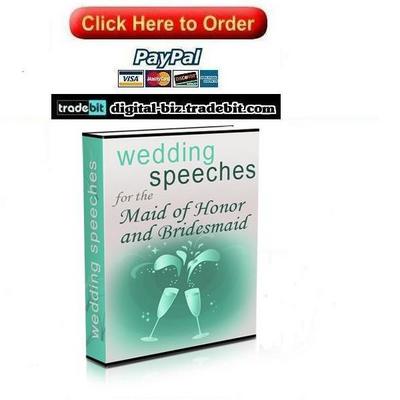 Product picture Wedding Speeches for the Maid of honor and Bridesmaids 