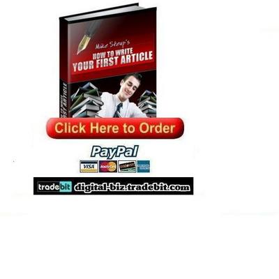 Product picture How to Write Your First Article